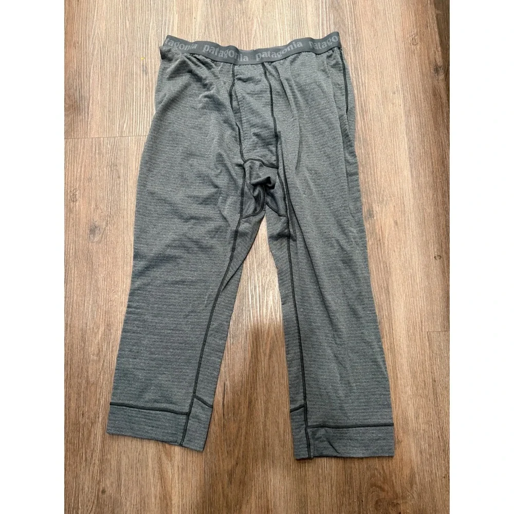 Patagonia Mens Capilene Thermal Weight Baselayer Pants Gray Polartec xl